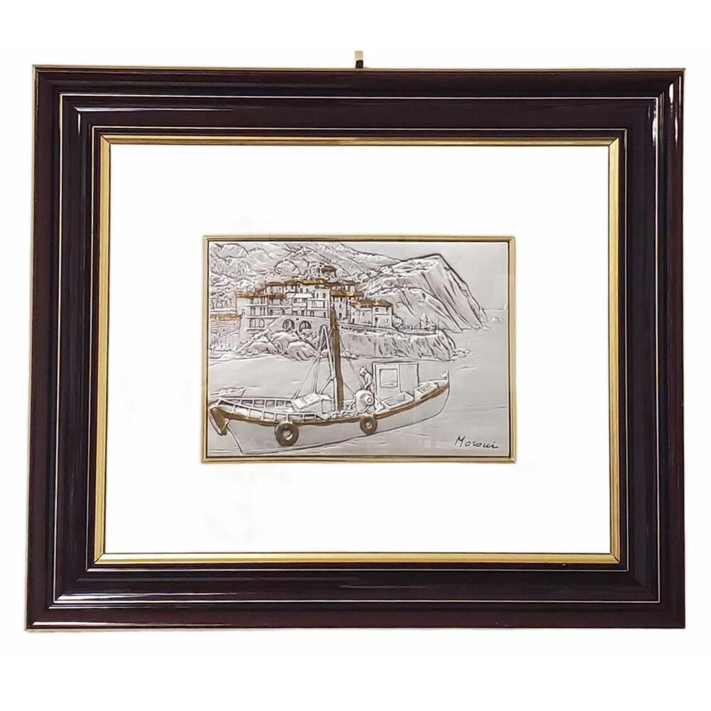 Moroni Signed Sterling Silver Engraving 20/250 Framed Italian Silver Art - Picture 1 of 10